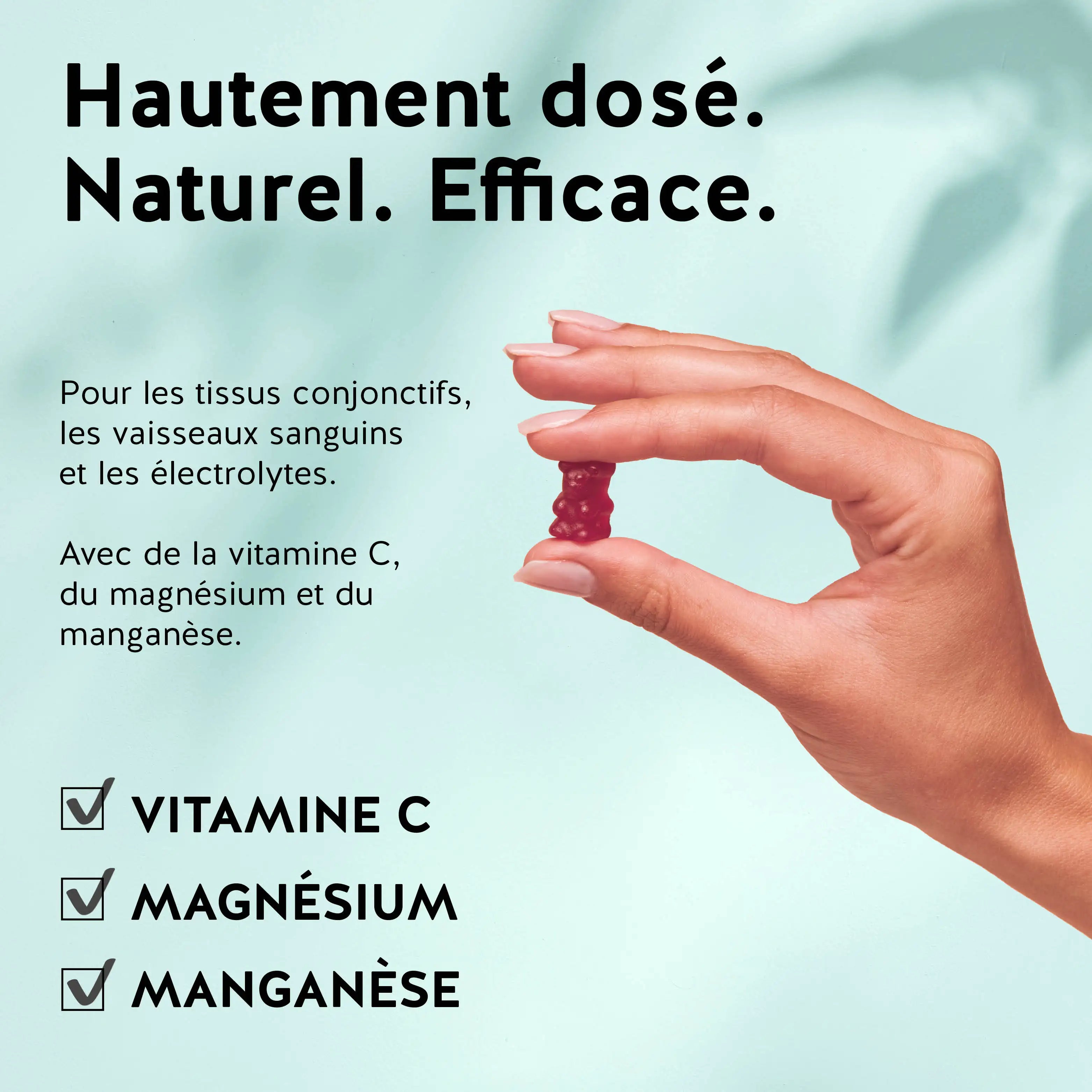 Ingrédients du produit Jambes Légères Drainage & Circulation de Bears with Benefits.