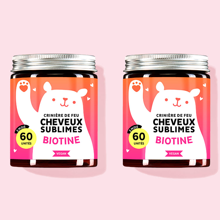 Traitement de 4 mois de vitamines Cheveux sublimes - avec biotine de Bears with Benefits.