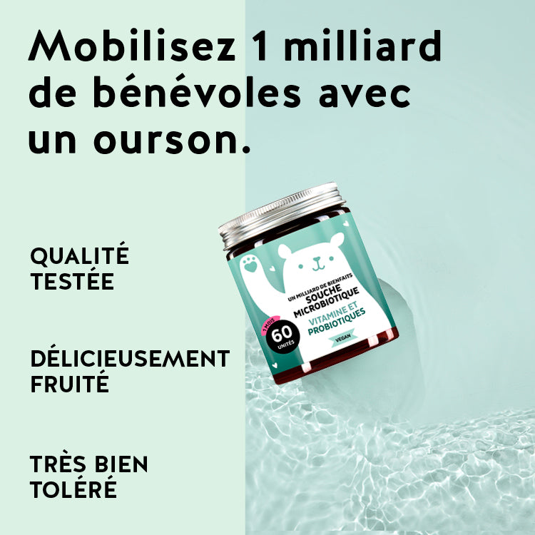 Les produits de Bears with Benefits ont été développés avec des pharmaciens, ils ont une biodisponibilité élevée et ils sont sans gluten et sans lactose. L'emballage est en PET recyclé et nous offrons une garantie de satisfaction à 100%.