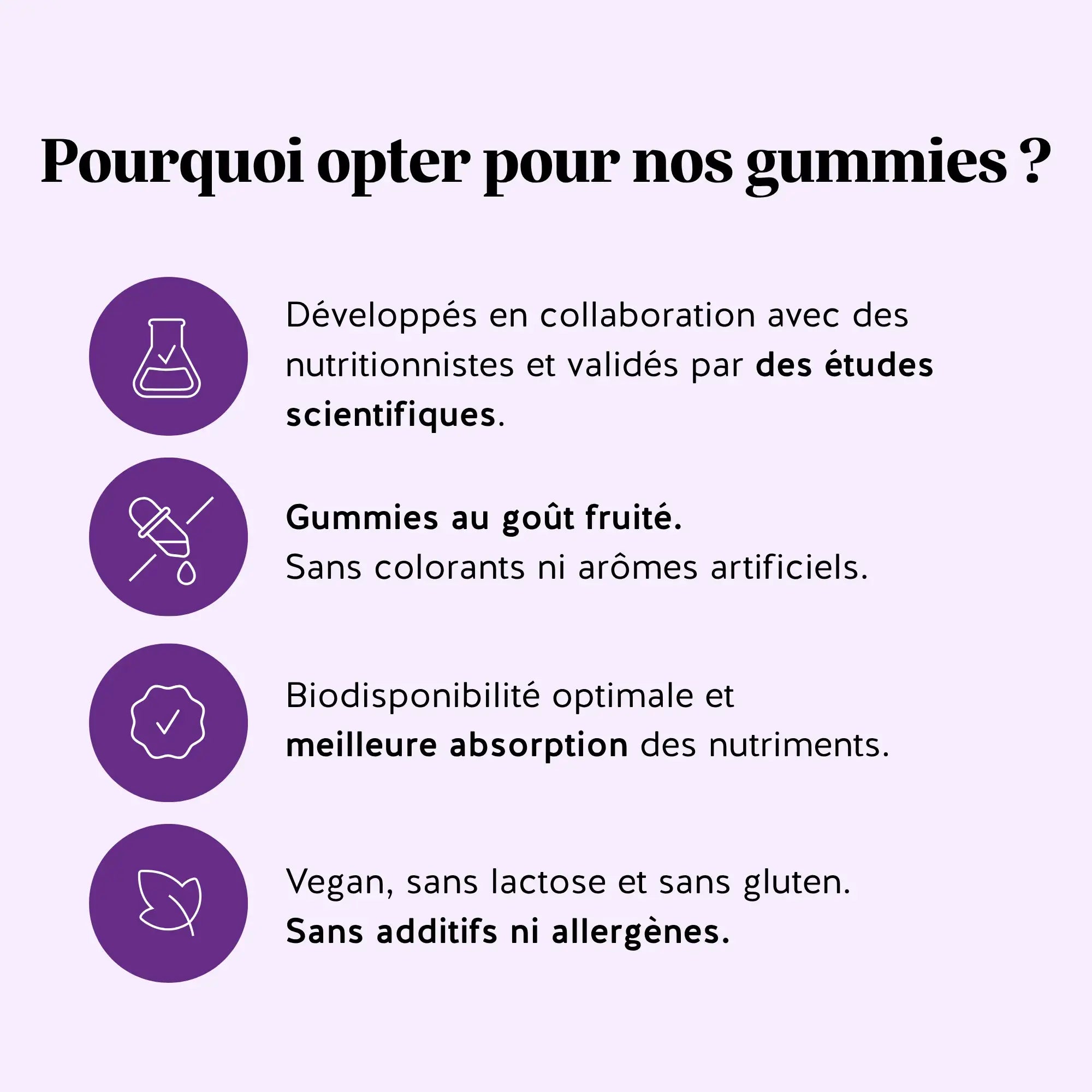Les bienfaits des gummies Femm’tastique SPM – cycle équilibré et confort prémenstruel, vegan et validés par des études scientifiques l Bears with Benefits