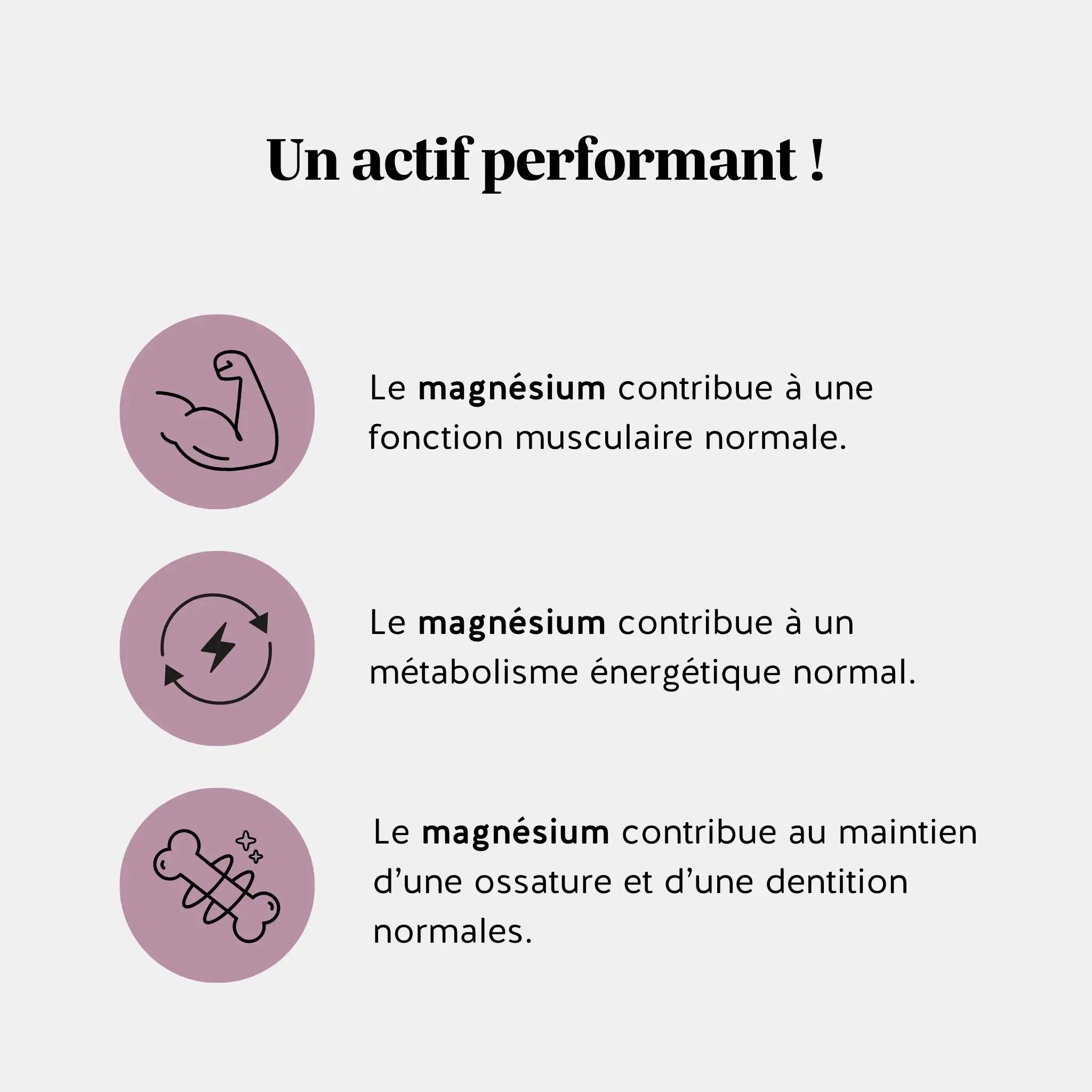 Bienfaits du magnésium : soutien musculaire, énergie, ossature et dentition normales l Bears with Benefits