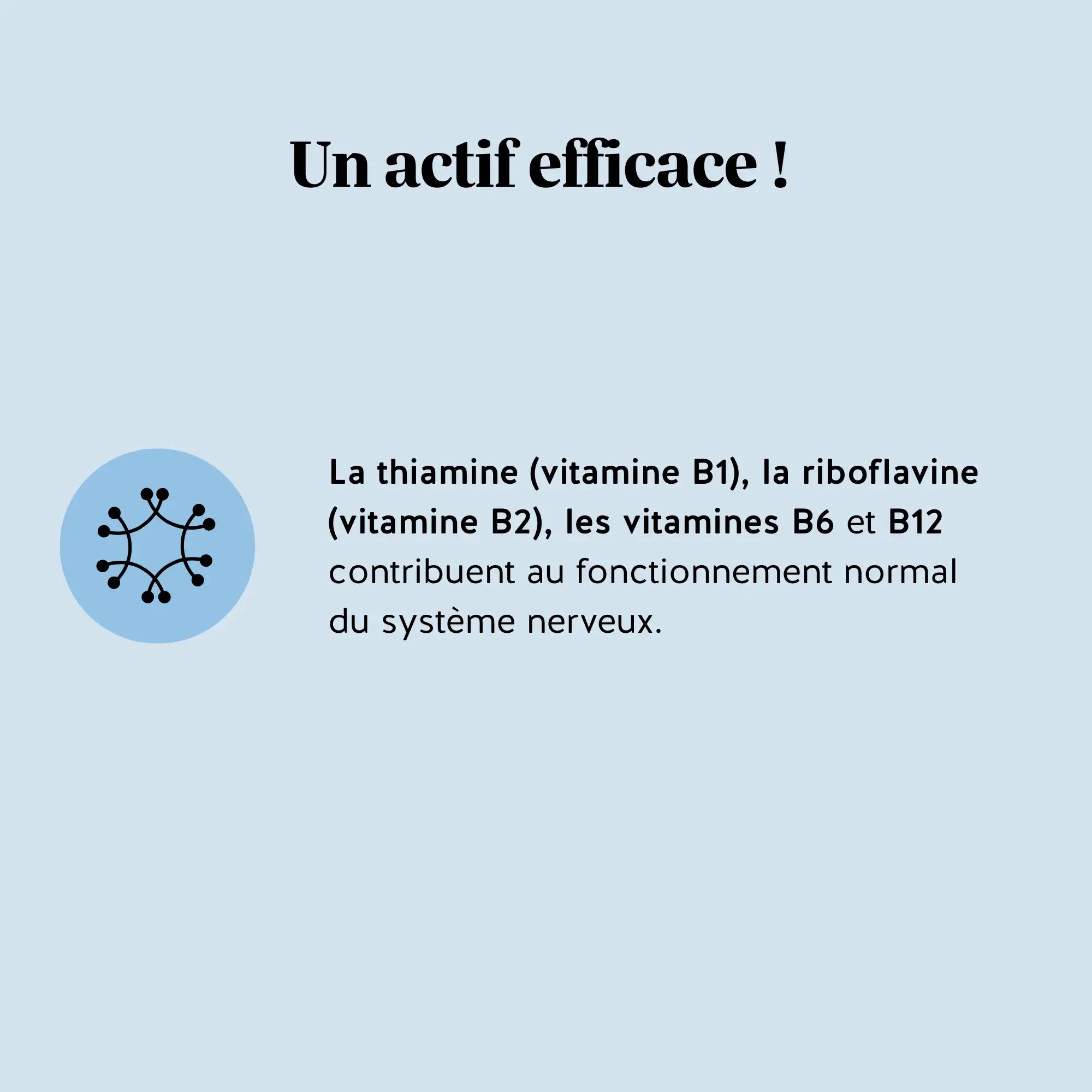 Les vitamines B1, B2, B6 et B12 des gummies ZEN contribuent au fonctionnement normal du système nerveux et à l’équilibre mental l Bears with Benefits