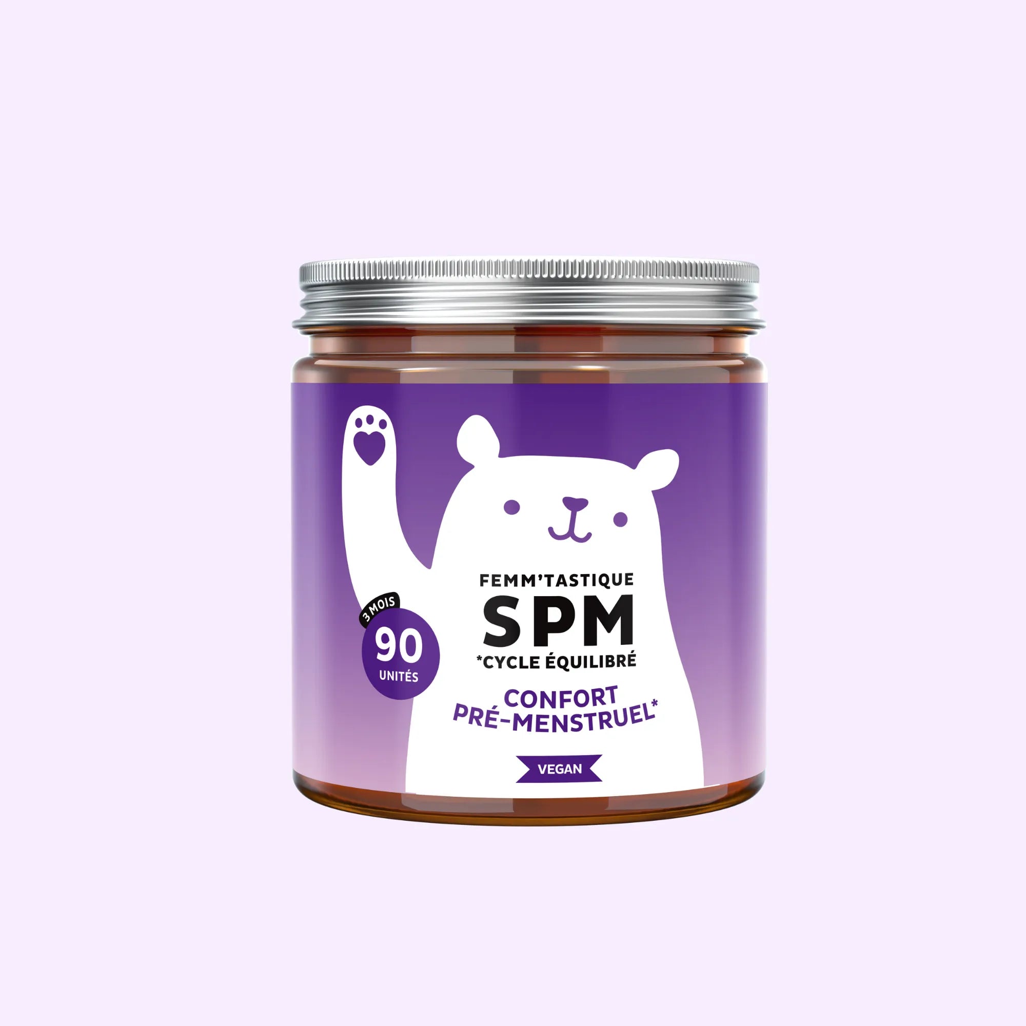 Femm’tastique SPM – 90 gummies pour le confort prémenstruel, la vitalité et le cycle hormonal équilibré l Bears with Benefits