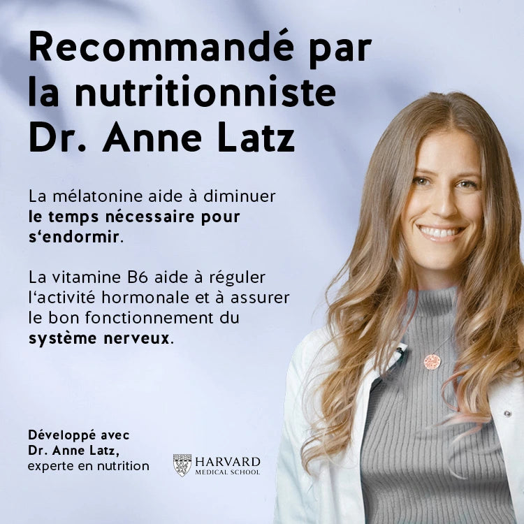 Voici comment agissent les vitamines L’attrappe rêves à la mélatonine : la mélatonine est une hormone produite par l'organisme qui régule le rythme jour-nuit. Avec l'âge, le corps en produit moins et les problèmes de sommeil se multiplient. La mélatonine 30 minutes avant le coucher réduit le temps d'endormissement.