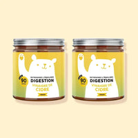 Image de 2 boîtes de 90 gummies Digestion au vinaigre de cidre, complément alimentaire vegan et sans sucre | Bears with Benefits