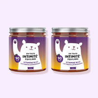 En Toute Intimité Équilibre – 2 boîtes de 180 gummies pour soutenir la flore intime et l’équilibre du microbiote féminin l Bears with Benefits