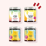 Set de 4 "Kit pour le système immunitaire" composé par les Vitamines Hey Sunshine, One Bear A Day et les Vitamines Doin' It For The Kids avec complexe immunitaire, vitamine D3 et multivitaminé