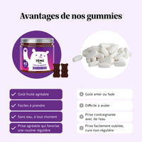 Bears with Benefits 7ème Ciel – des gummies vegan au goût orange-pêche, une alternative gourmande aux gélules classiques.
