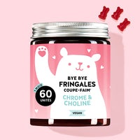 Une boîte de Bye Bye Fringales Coupe-Faim, enrichie en chrome et en choline, pour contrôler la faim. l Bears with Benefits