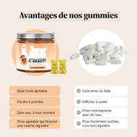 Bears with Benefits Adopte la glass skin K-Beauty – Des gummies plutôt que des comprimés : faciles à prendre, saveur mangue naturelle.