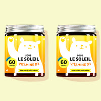 Traitement de 4 mois de vitamines Sous le soleil avec vitamine D3 de Bears with Benefits.