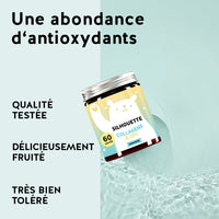 Les produits de Bears with Benefits ont été développés avec des pharmaciens, ont une biodisponibilité élevée et sont sans gluten et sans lactose. L'emballage est en PET recyclé et il y a une garantie de satisfaction à 100%.