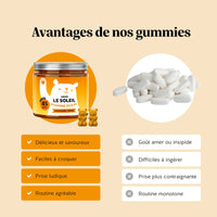 Bears with Benefits Sous le Soleil – des gummies gourmands et faciles à croquer, une alternative agréable aux gélules.