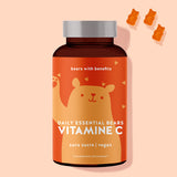 Cette photo montre un paquet de Daily Essential Bears vitamine C de Bears with Benefits.