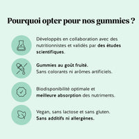 Comparaison entre gummies et gélules – nos gummies Multivit’ Kids sont savoureux, faciles à croquer et ludiques, pour une routine vitaminée plus agréable l Bears with Benefits