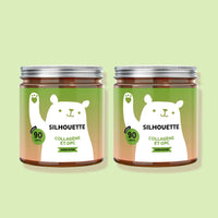 Image du pack de 2 pots de 90 gummies Silhouette Collagène et OPC de Bears with Benefits (2 x 90 unités), formule sans sucre, pour une routine prolongée. l Bears with Benefits