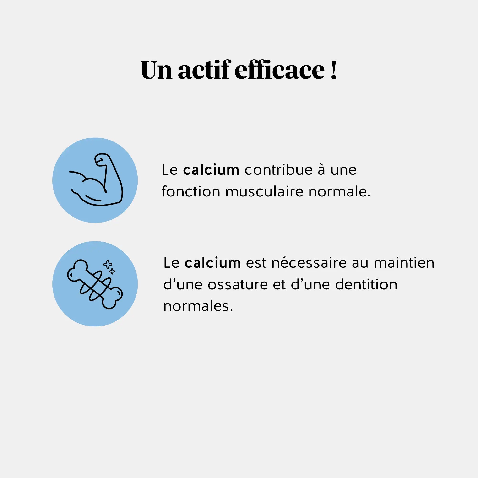 Bienfaits du calcium : fonction musculaire normale, maintien des os et dents solides l Bears with Benefits