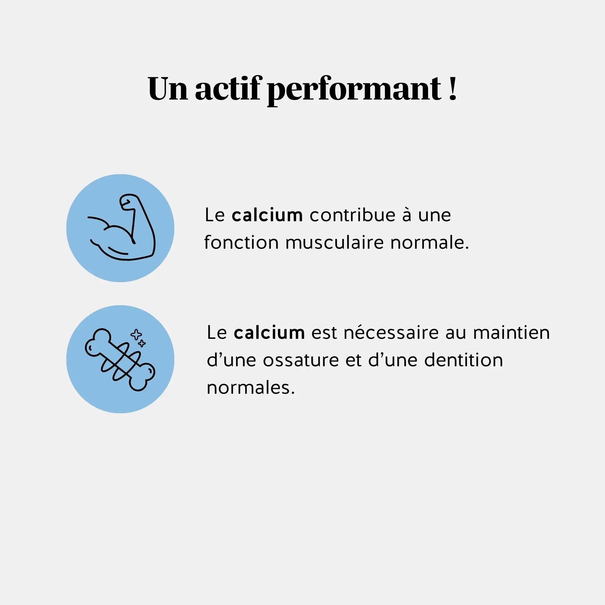 Bienfaits du calcium : fonction musculaire normale, maintien des os et dents solides l Bears with Benefits