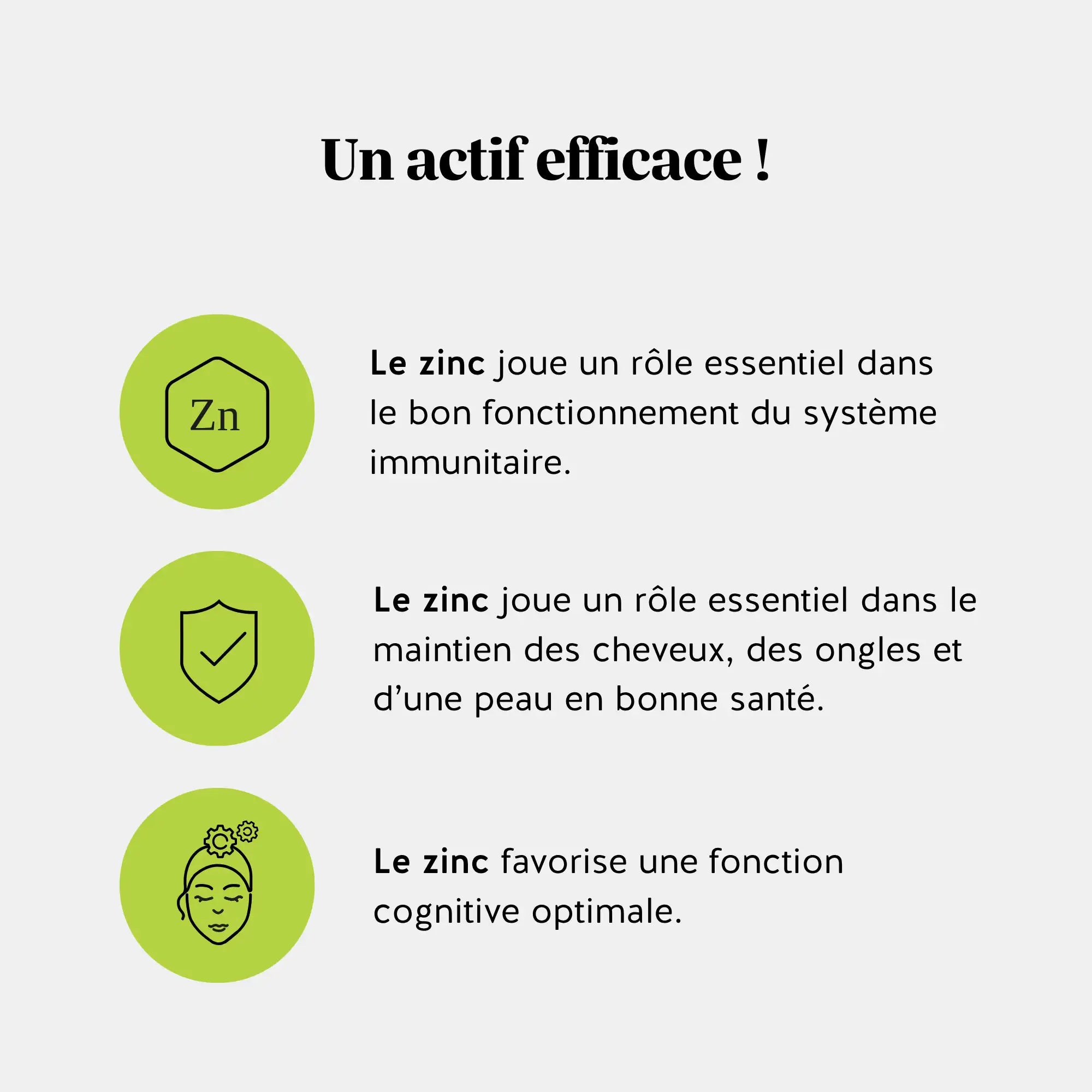 Bienfaits du zinc : immunité, cheveux et peau en bonne santé, soutien de la fonction cognitive l Bears with Benefits