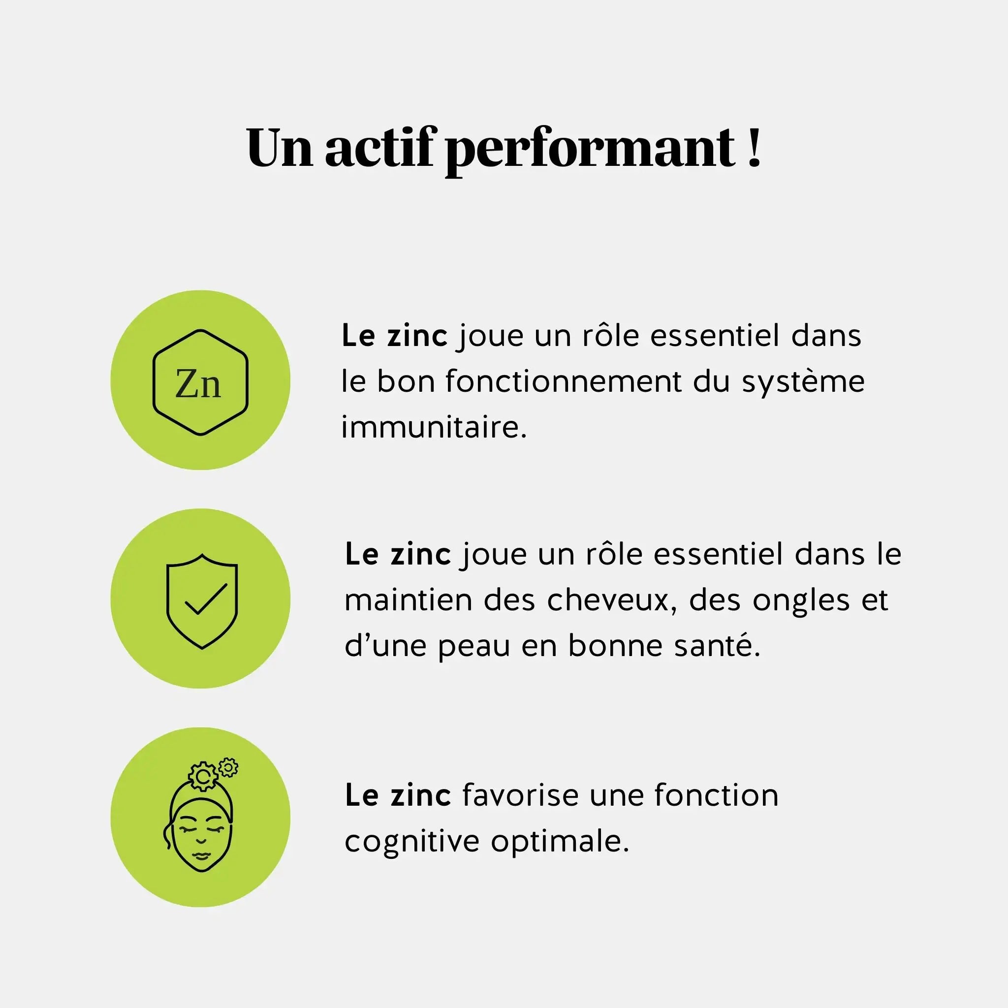 Bienfaits du zinc : immunité, cheveux et peau en bonne santé, soutien de la fonction cognitive l Bears with Benefits