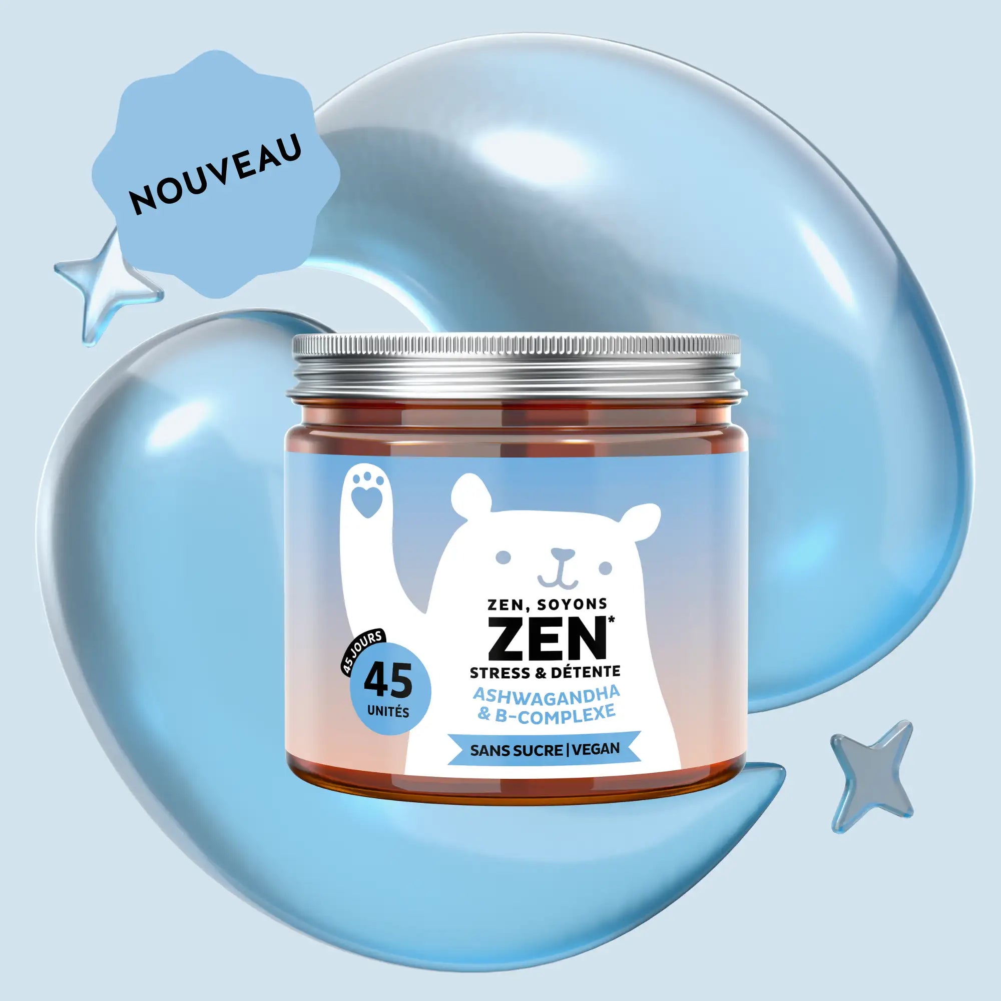 Zen, Soyons Zen — Stress & Détente à l'Ashwagandha — Bears with Benefits