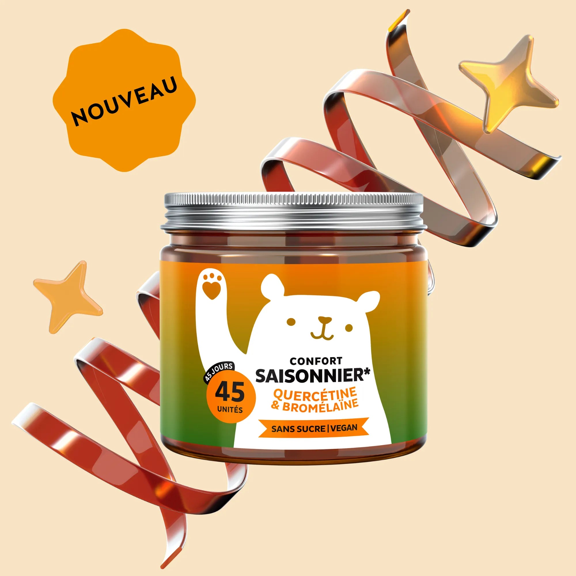 Confort Saisonnier — Quercétine & Bromélaïne — Bears with Benefits