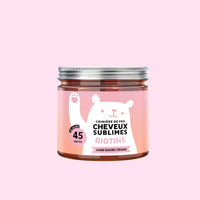 Gummies Cheveux Sublimes à la biotine – boîte de 45 unités, formule vegan et sans sucre pour soutenir la beauté des cheveux, de la peau et des ongles l Bears with Benefits