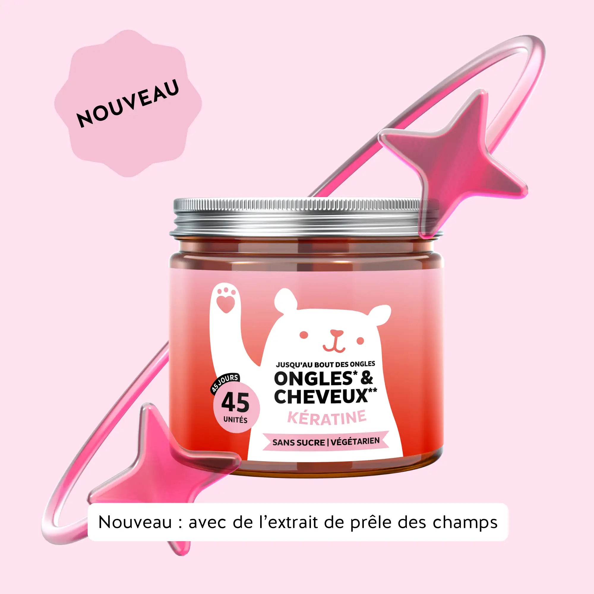 Jusqu'au bout des Ongles & Cheveux — Kératine — Bears with Benefits