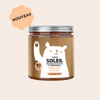 Boîte de gummies 1 2 3 Soleil – prépare & active le bronzage Bears with Benefits, 90 unités, complément alimentaire vegan et sans sucre