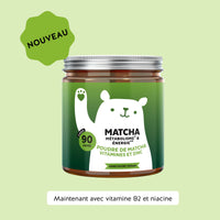 Boîte Bears with Benefits Matcha Métabolisme & Énergie 90 unités avec poudre de matcha, vitamines B et zinc pour le métabolisme énergétique l Bears with Benefits