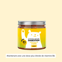 Boîte de 45 gummies Digestion au vinaigre de cidre, nouveau format avec une dose plus élevée de vitamine B6 | Bears with Benefits