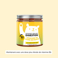 Boîte de 90 gummies Digestion au vinaigre de cidre, nouveau format avec une dose plus élevée de vitamine B6 | Bears with Benefits