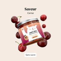 Gummies Anti-Âge à l’acide hyaluronique, Q10 et au collagène saveur cerise, sans sucre l Bears with Benefits