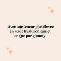 Teneur plus élevée en acide hyaluronique et en coenzyme Q10 par gummy. l Bears with Benefits